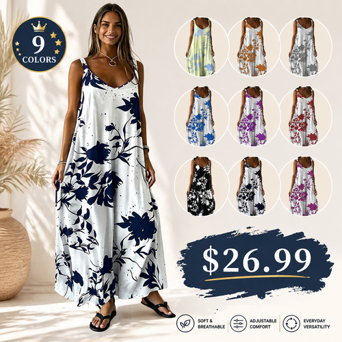 Printed Slip Dress